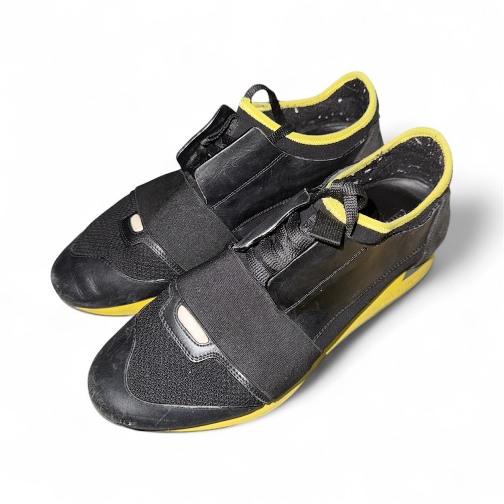 Balenciaga Black and Yellow Sneakers
